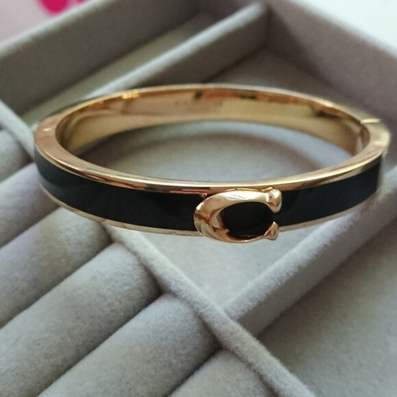 COACH Logo Bangle Bracelet - Picture 1 of 12